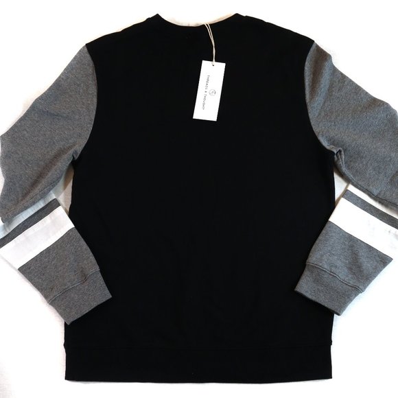 Threads 4 Thought Black & Gray & White Stripes Sweater - Picture 3 of 4